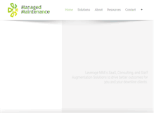 Tablet Screenshot of managedmaint.com